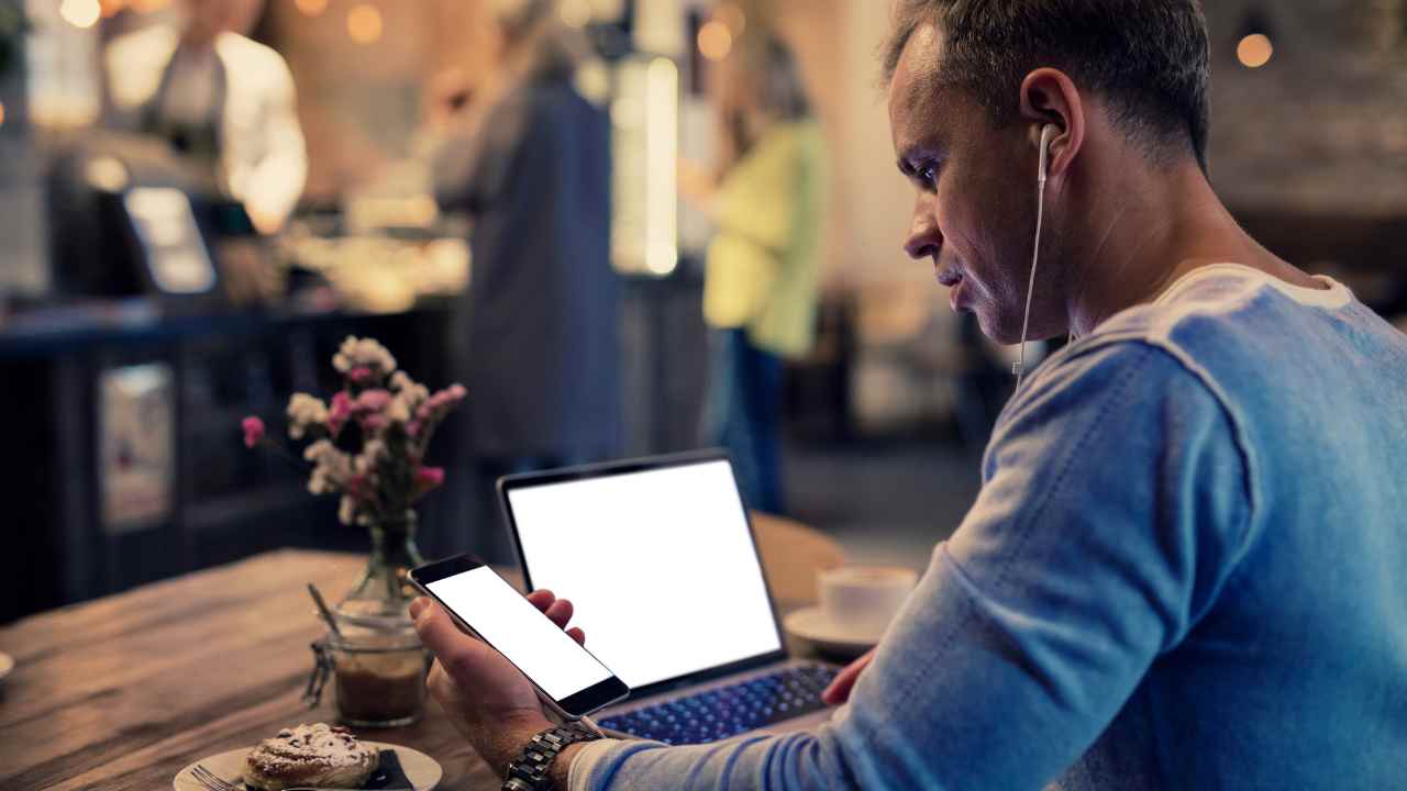 business owner at desk