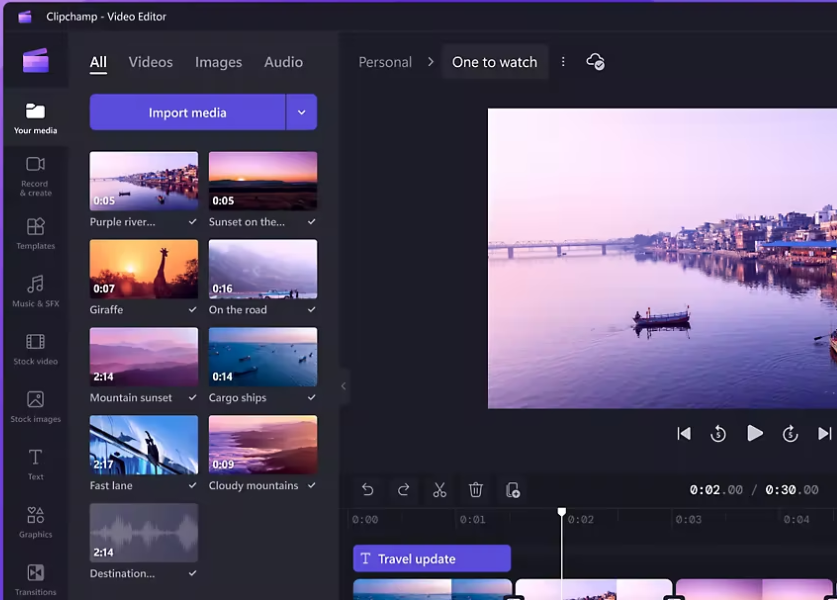 video editor clipchamp