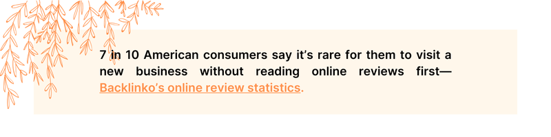 Backlinko online review statistics