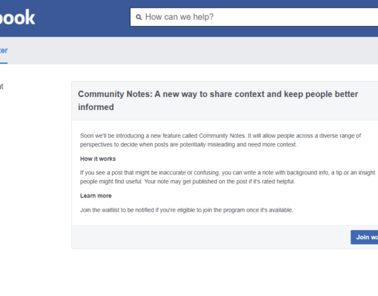 Facebook Community Notes